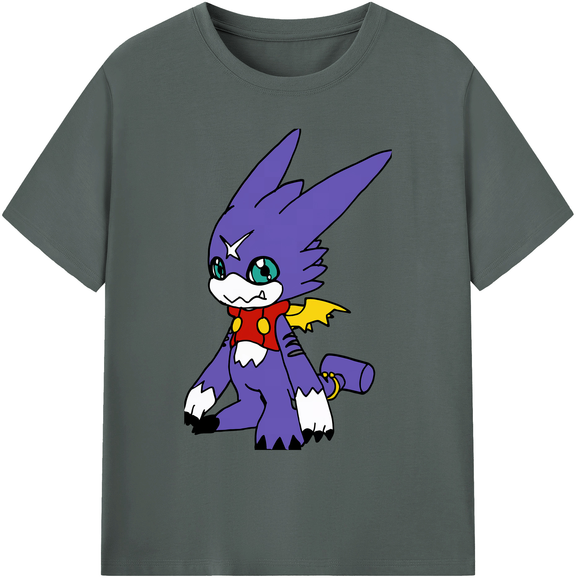 （画像用） Digimon デジタルモンスター/デジモン 綿100％ メンズ半袖Tシャツ｜肌触りやわらか＆通気性